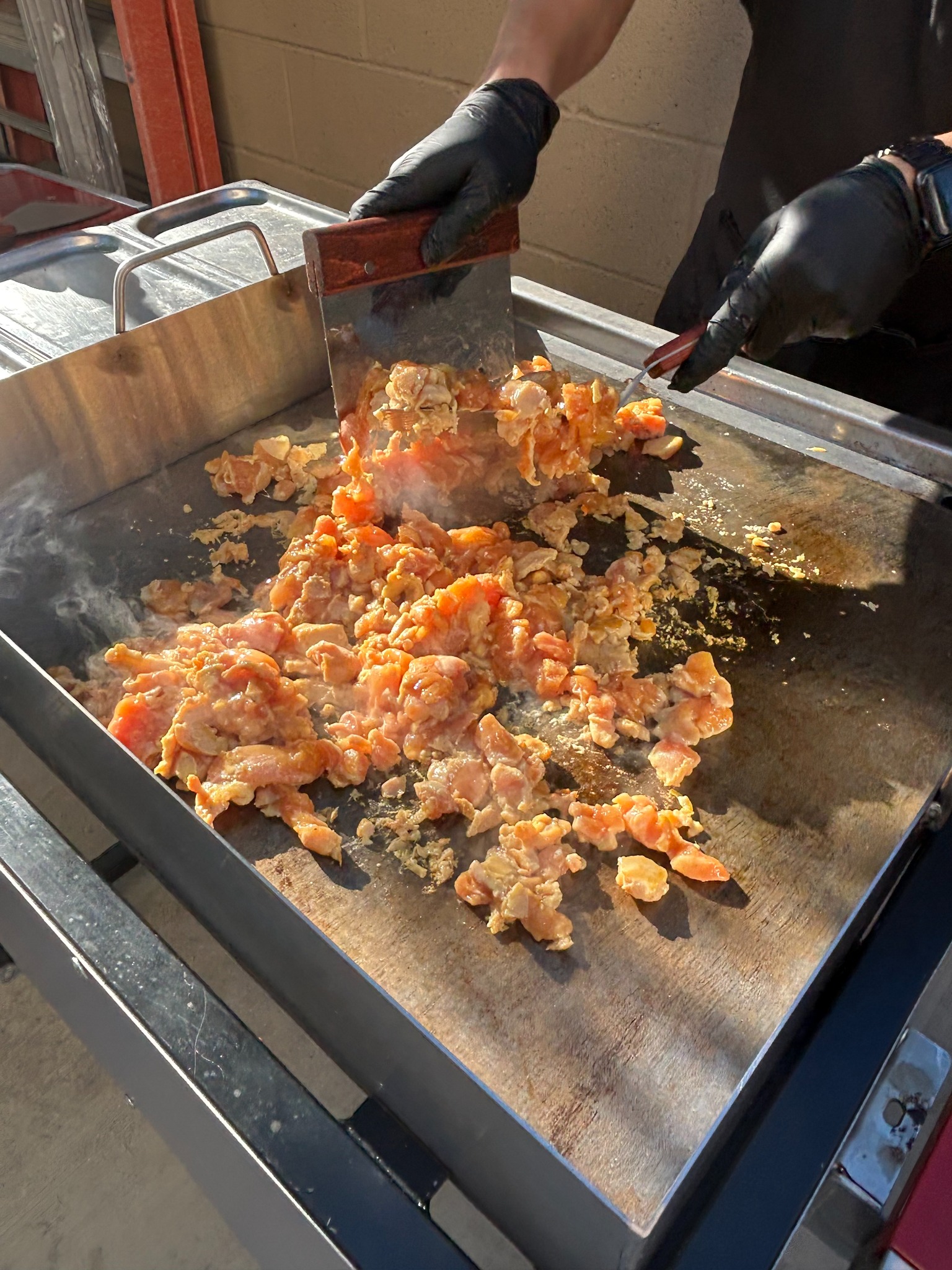 Chicken on the grill